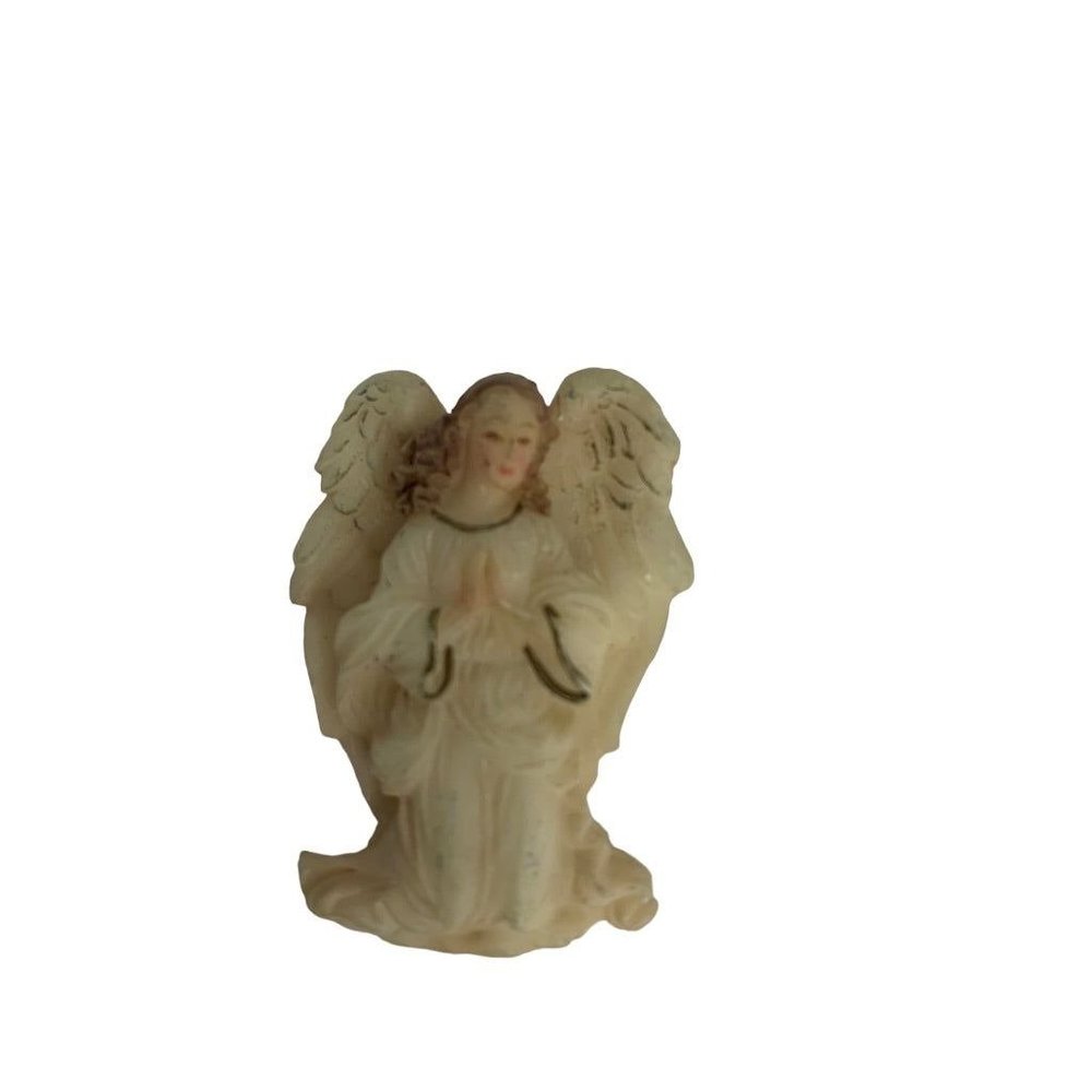 Vintage Angel Brooch Plastic Resin Detailed 1 3/4"h Pin - Picture 3 of 7